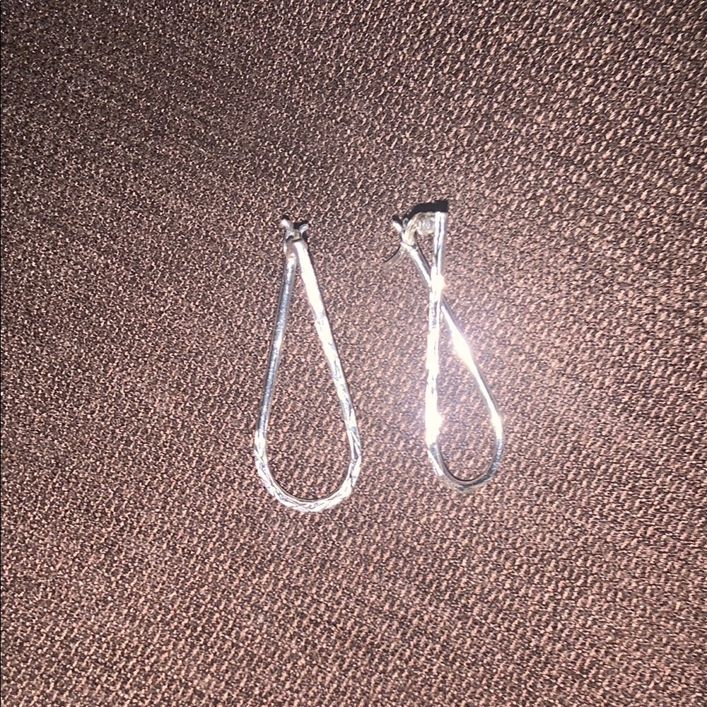Elegant Silver Teardrop Earrings